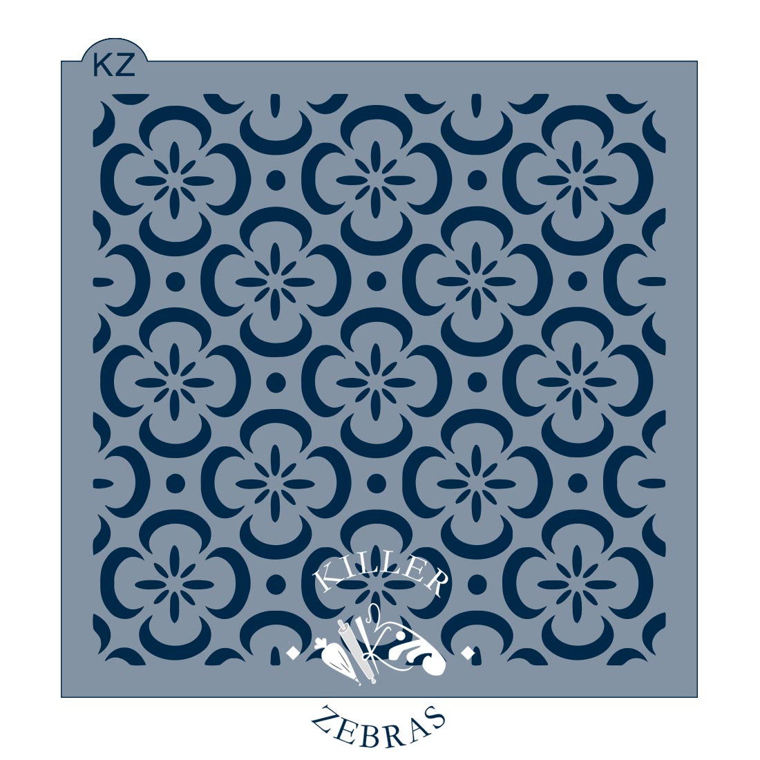 5.5 x 5.5 Stencil Blossoms Stencil