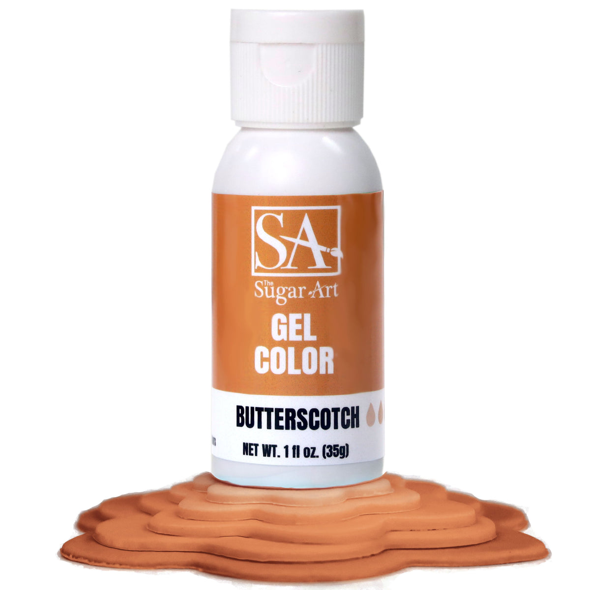 Gel Color Butterscotch Sugar Art Gel Color