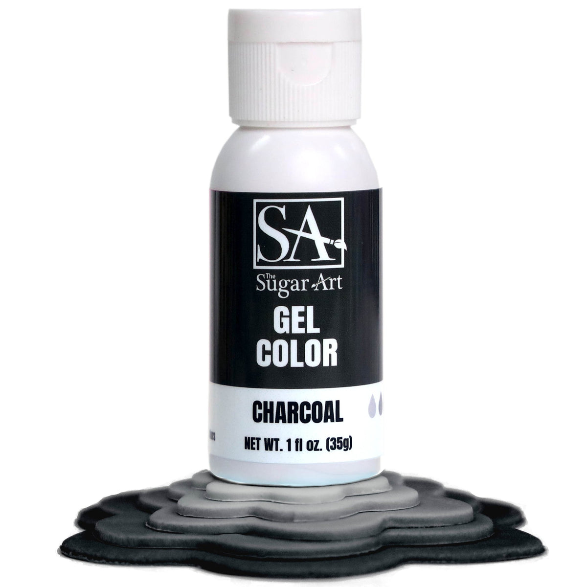 Gel Color Charcoal Sugar Art Gel Color