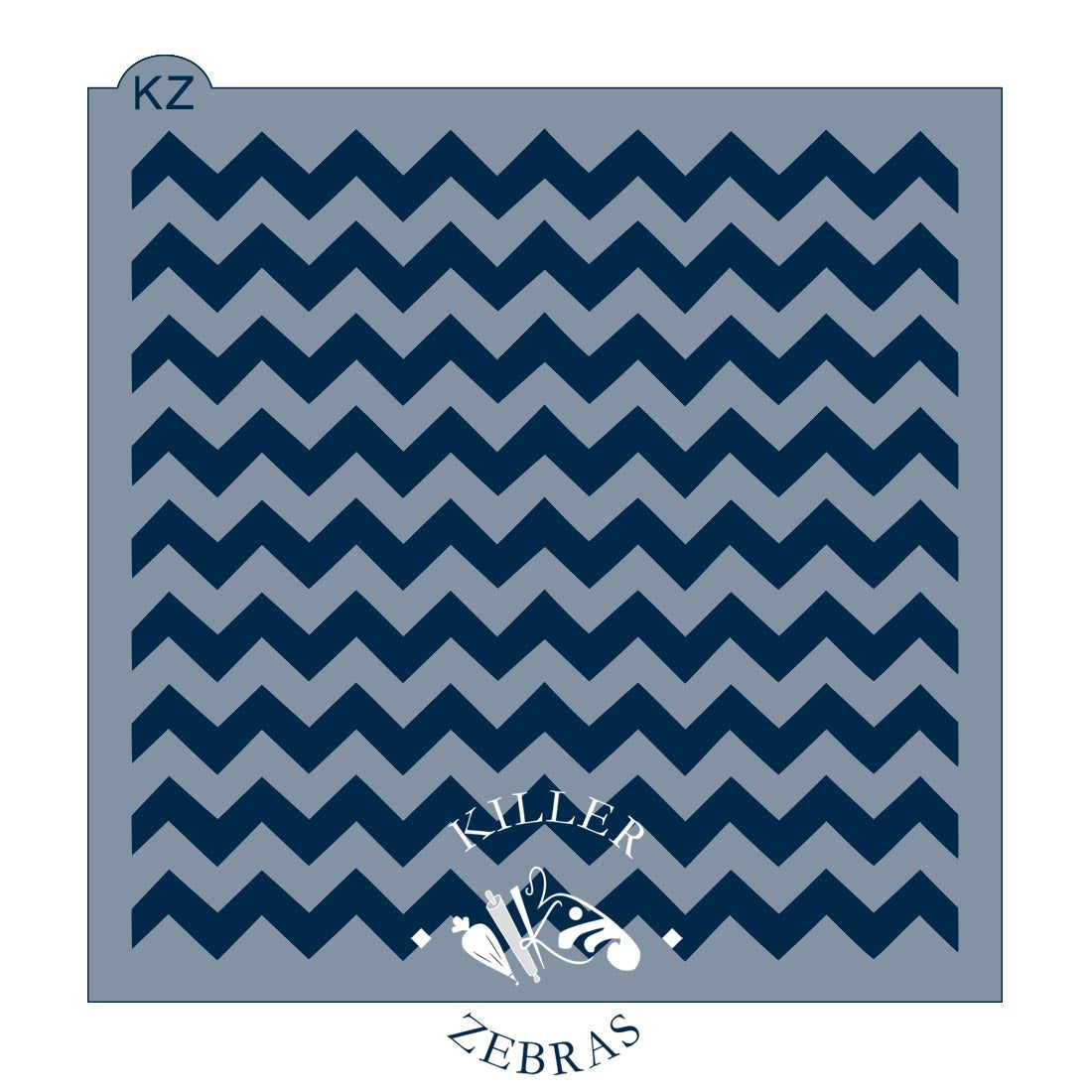 5.5 x 5.5 Stencil Chevrons Stencil
