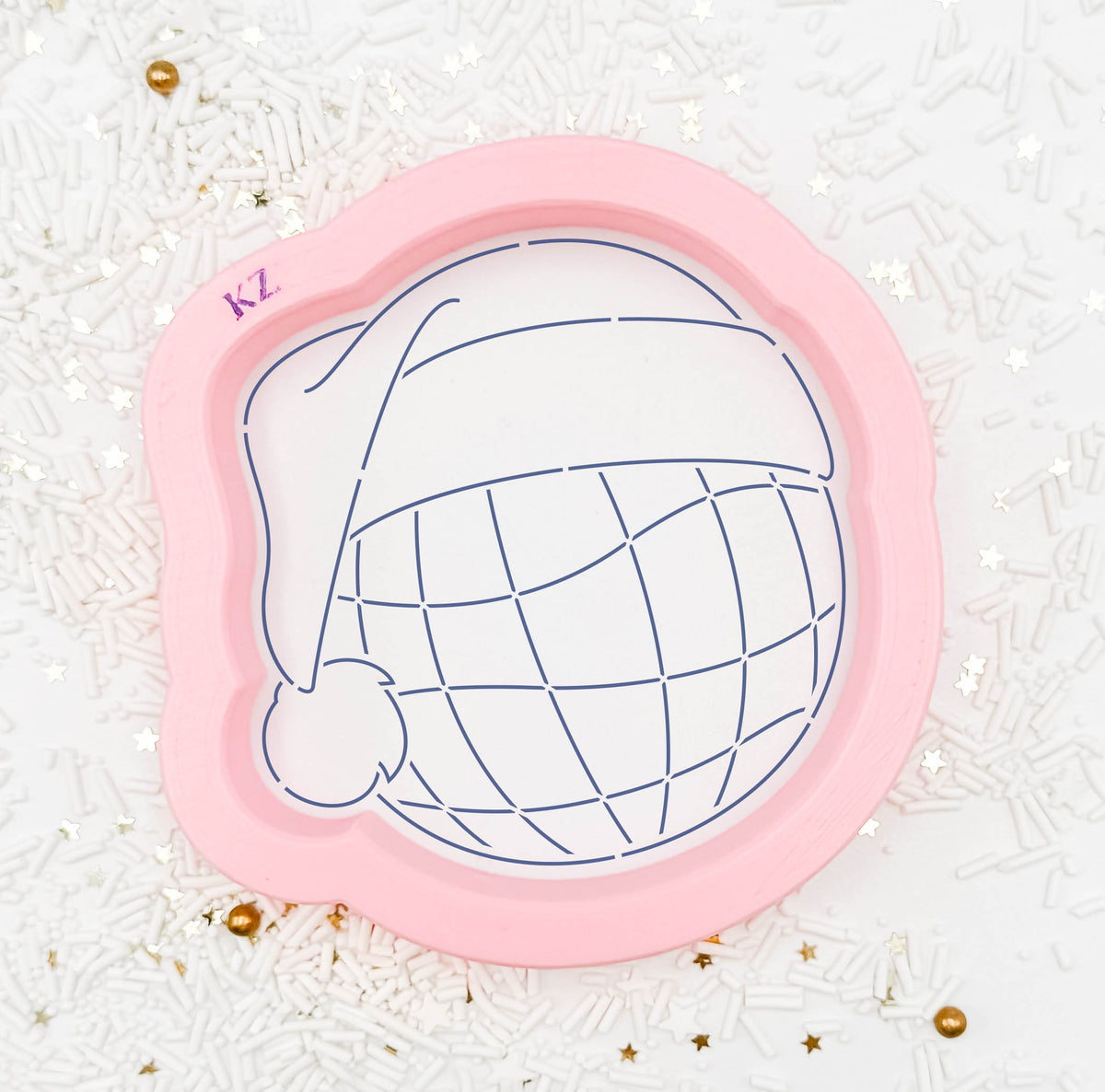 Cookie Cutters Disco Ball Santa Cutter/Stencil