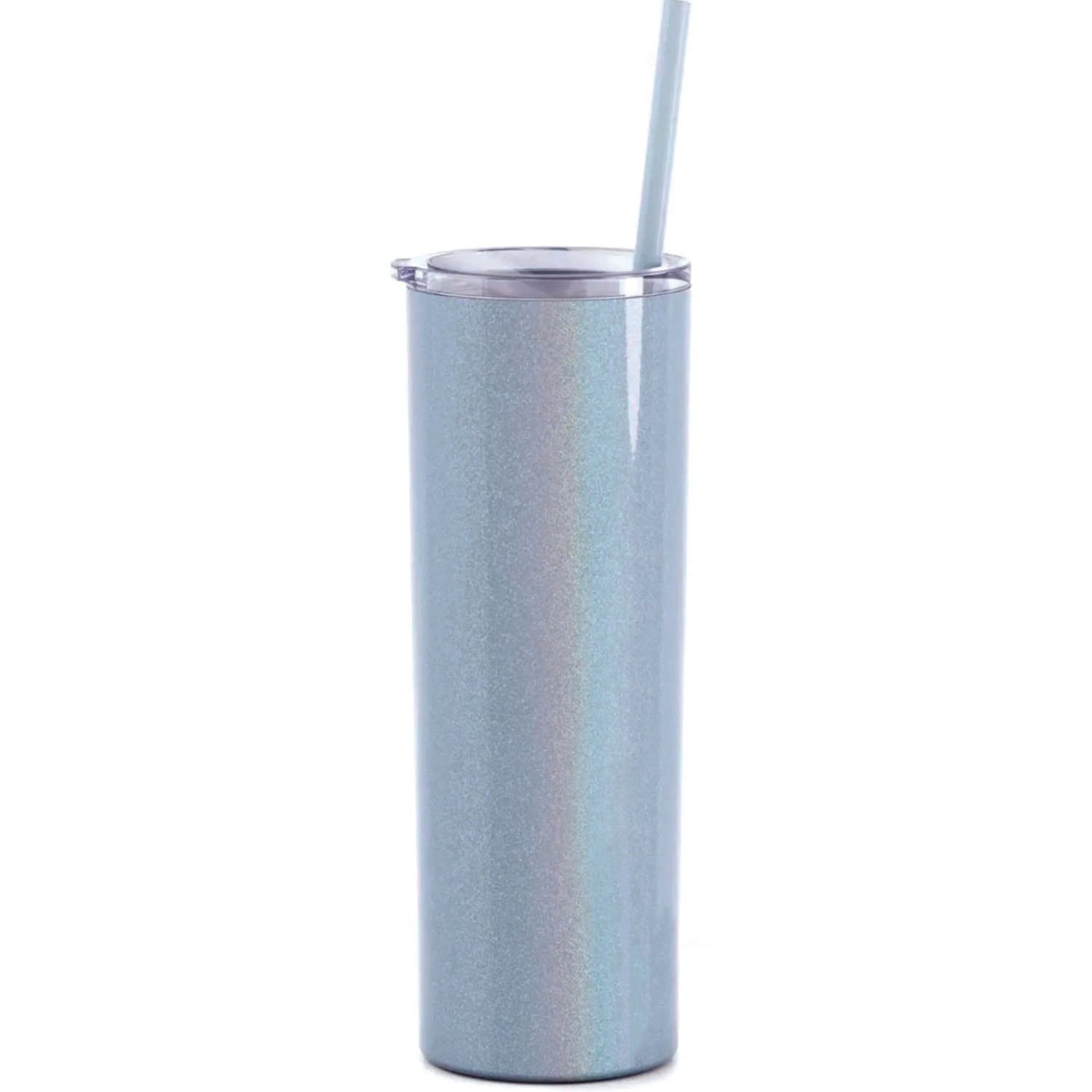 Supplies Dusty Blue Glitter Stainless Steel 20 oz. Tumbler