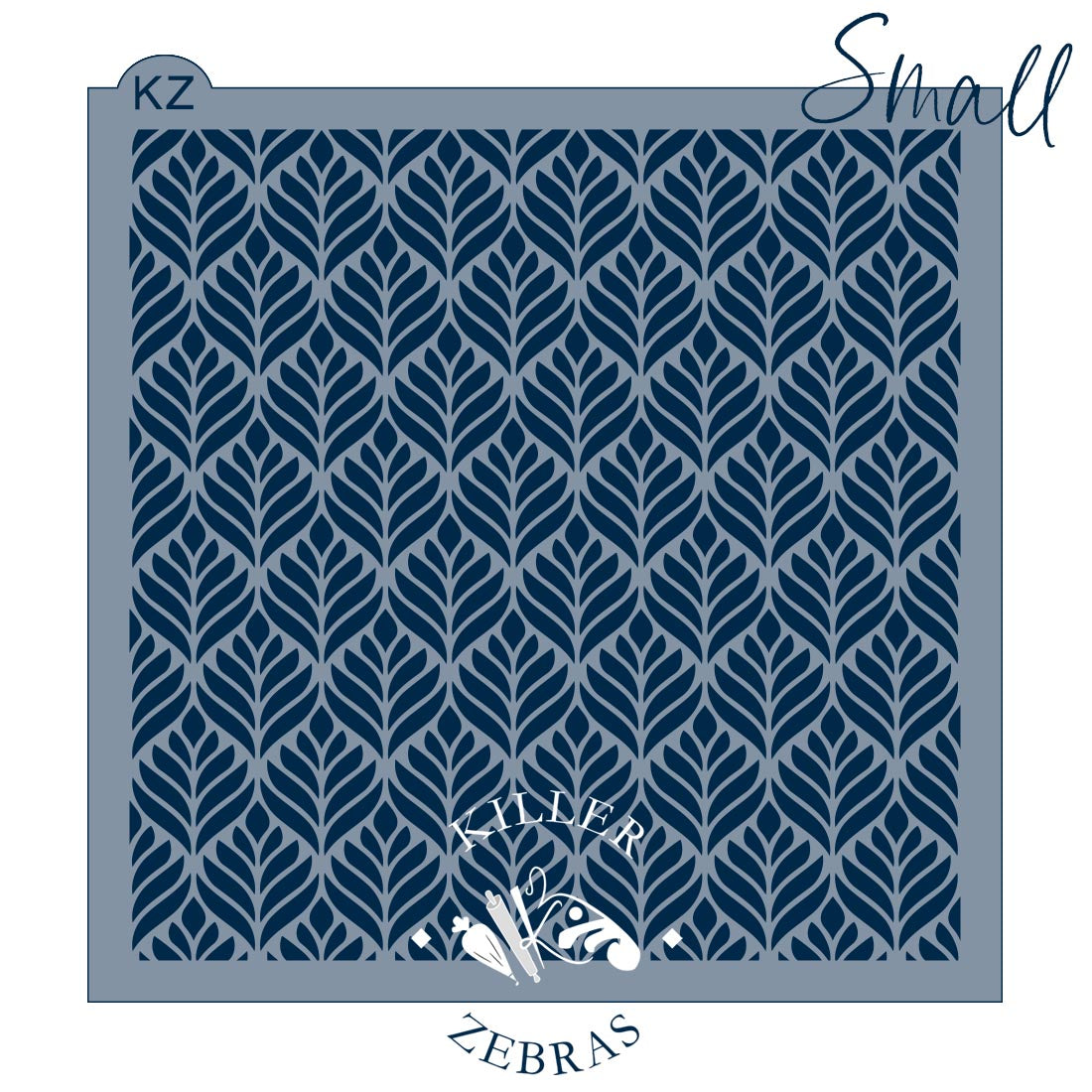 5.5 x 5.5 Stencil Fern Leaves Stencil