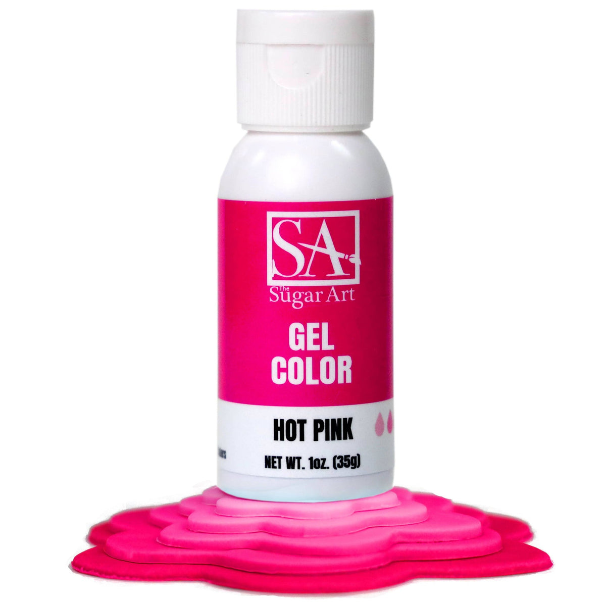 Gel Color Hot Pink Sugar Art Gel Color