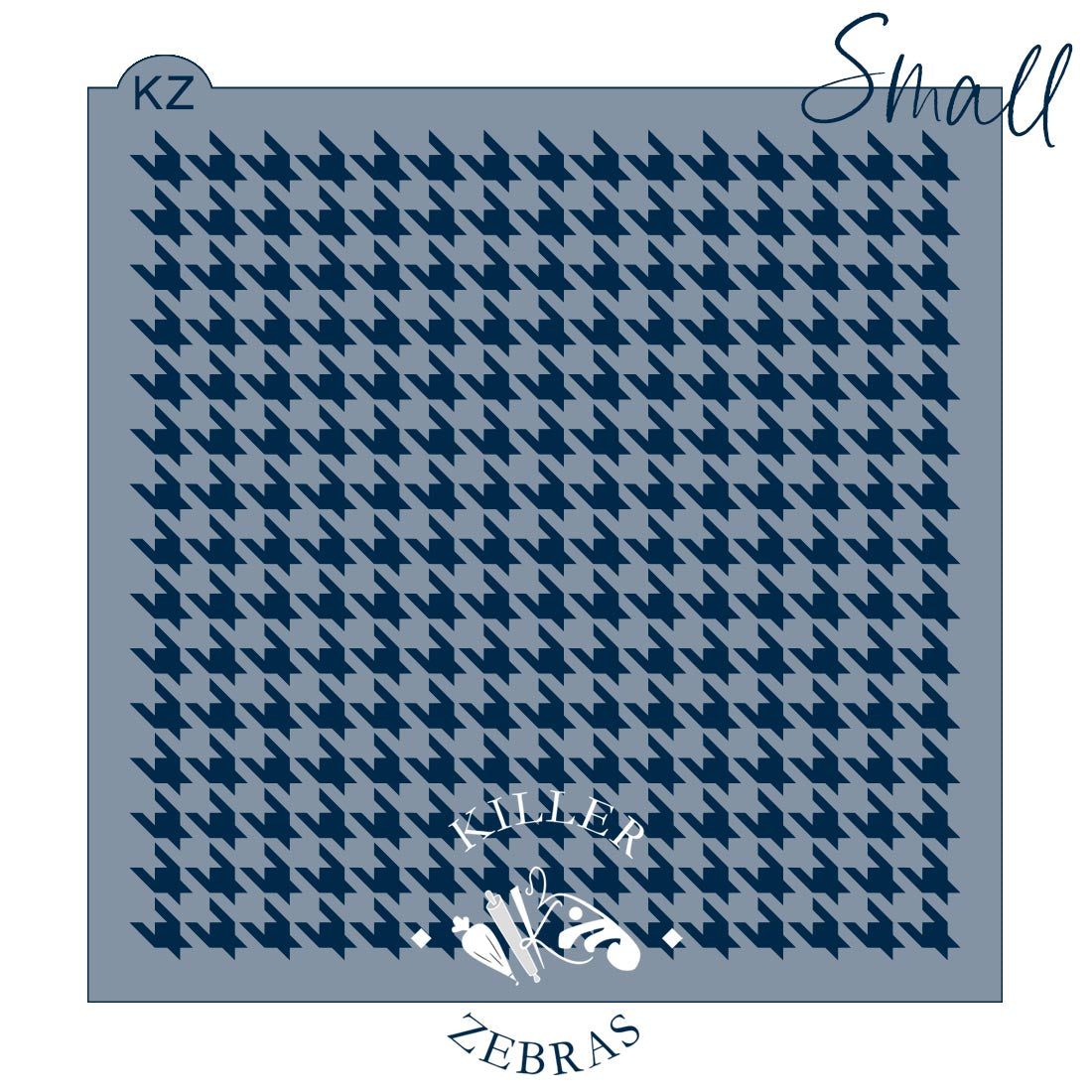 5.5 x 5.5 Stencil Houndstooth Stencil
