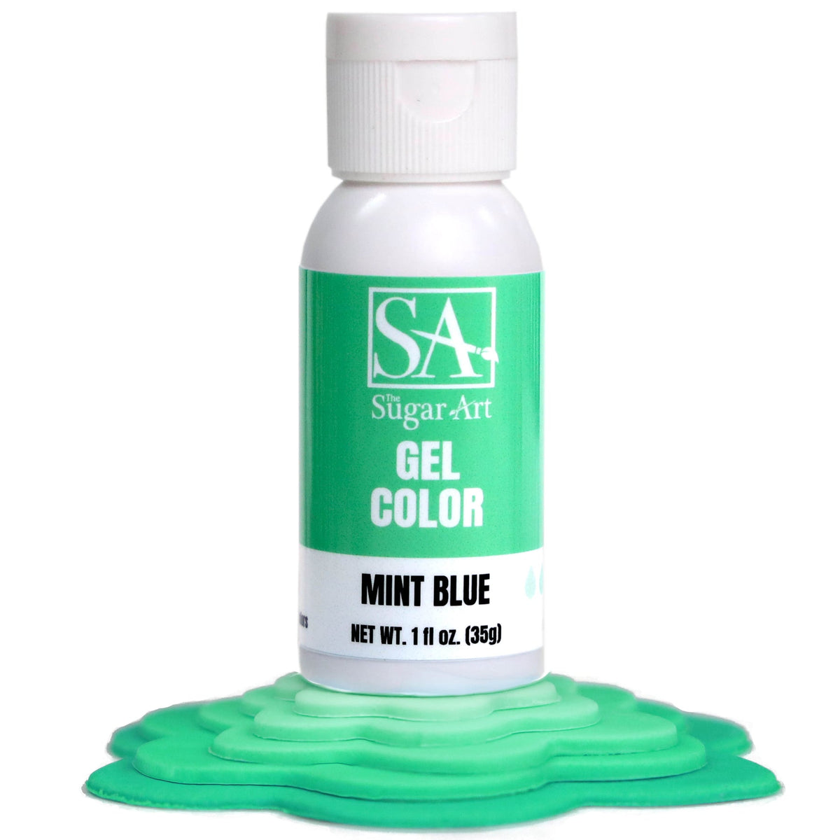 Gel Color Mint Blue Sugar Art Gel Color