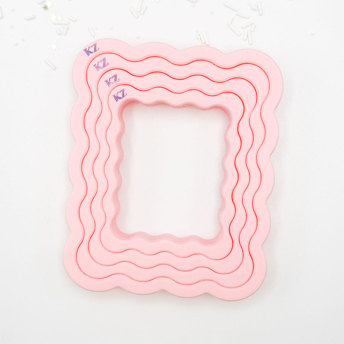 Cookie Cutters Nesting Wavy Rectangles Cutter Set