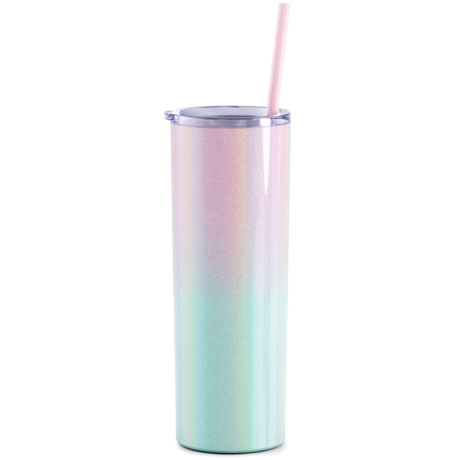 Supplies Sea Blush Glitter Stainless Steel 20 oz. Tumbler