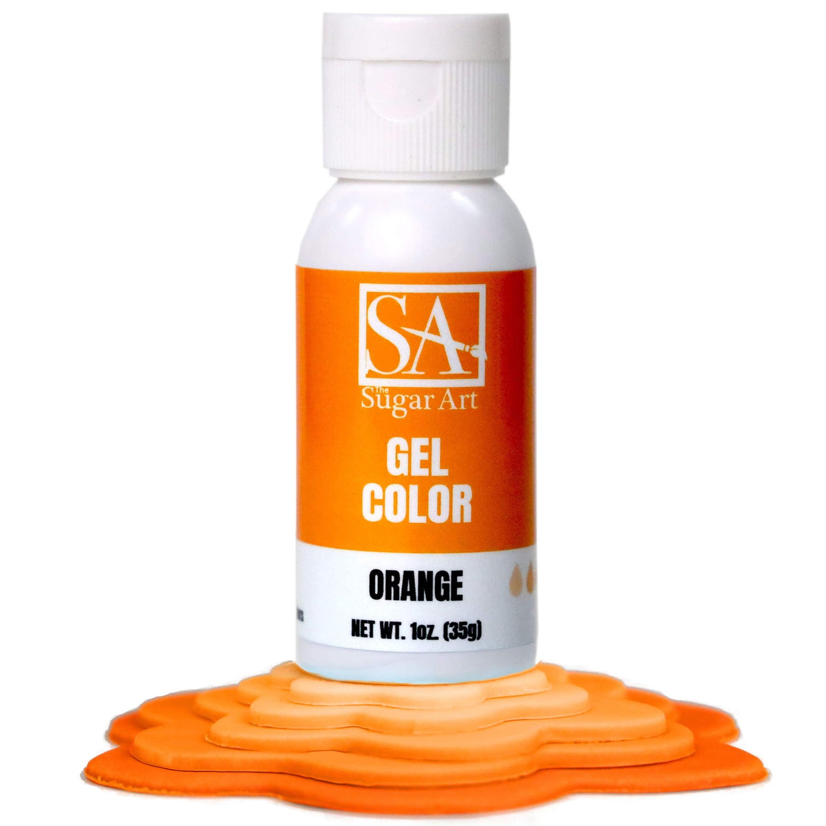 Gel Color Orange Sugar Art Gel Color