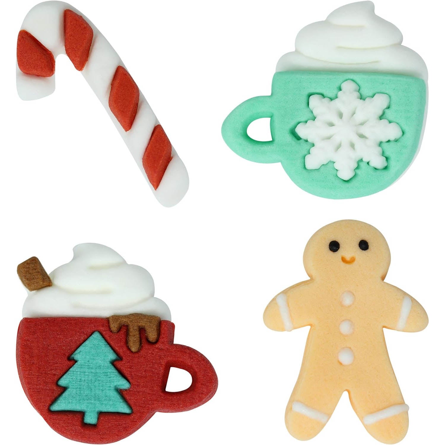 Sprinkles PME Christmas Edible Sugar Decorations - Christmas Cheer (Pack of 12)