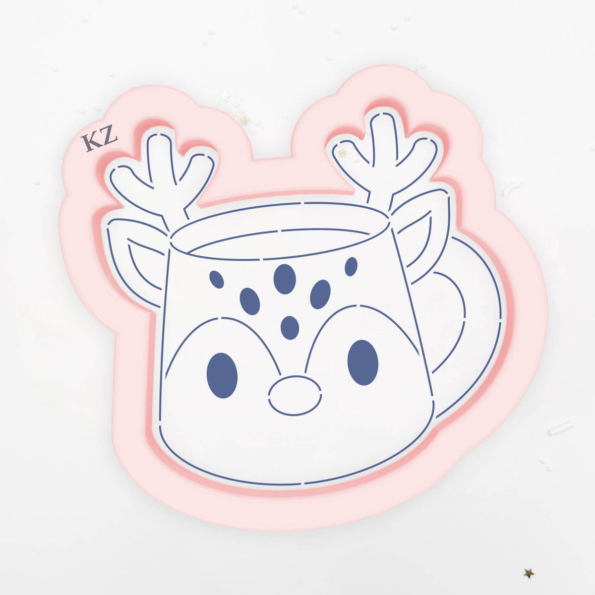 Cookie Cutters Reindeer Mug Cutter/Stencil