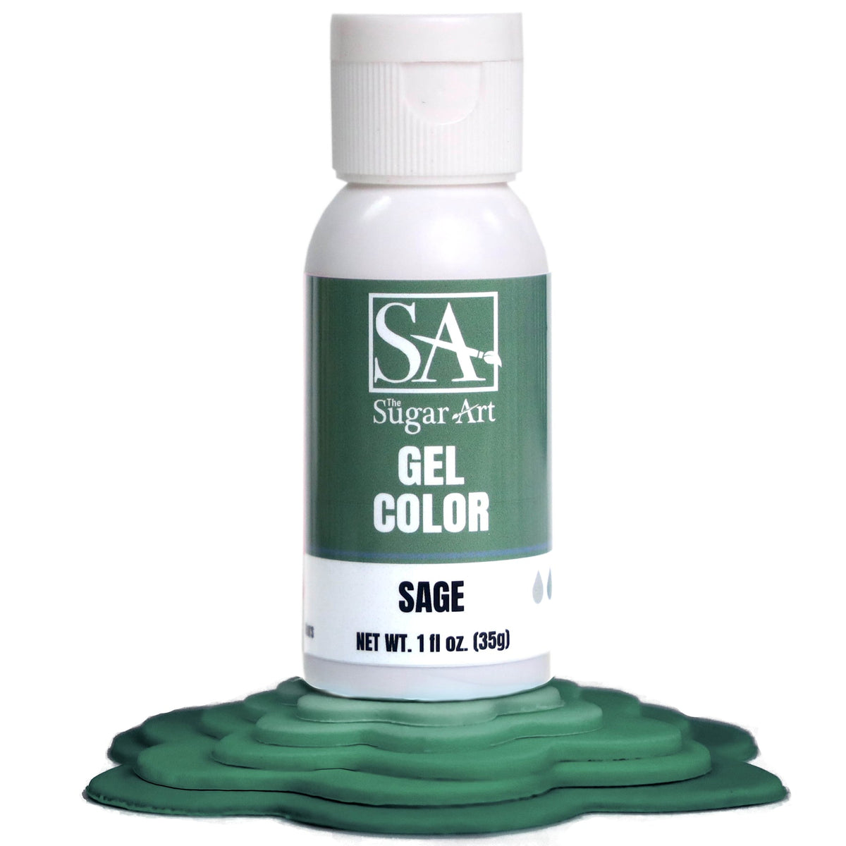 Gel Color Sage Sugar Art Gel Color