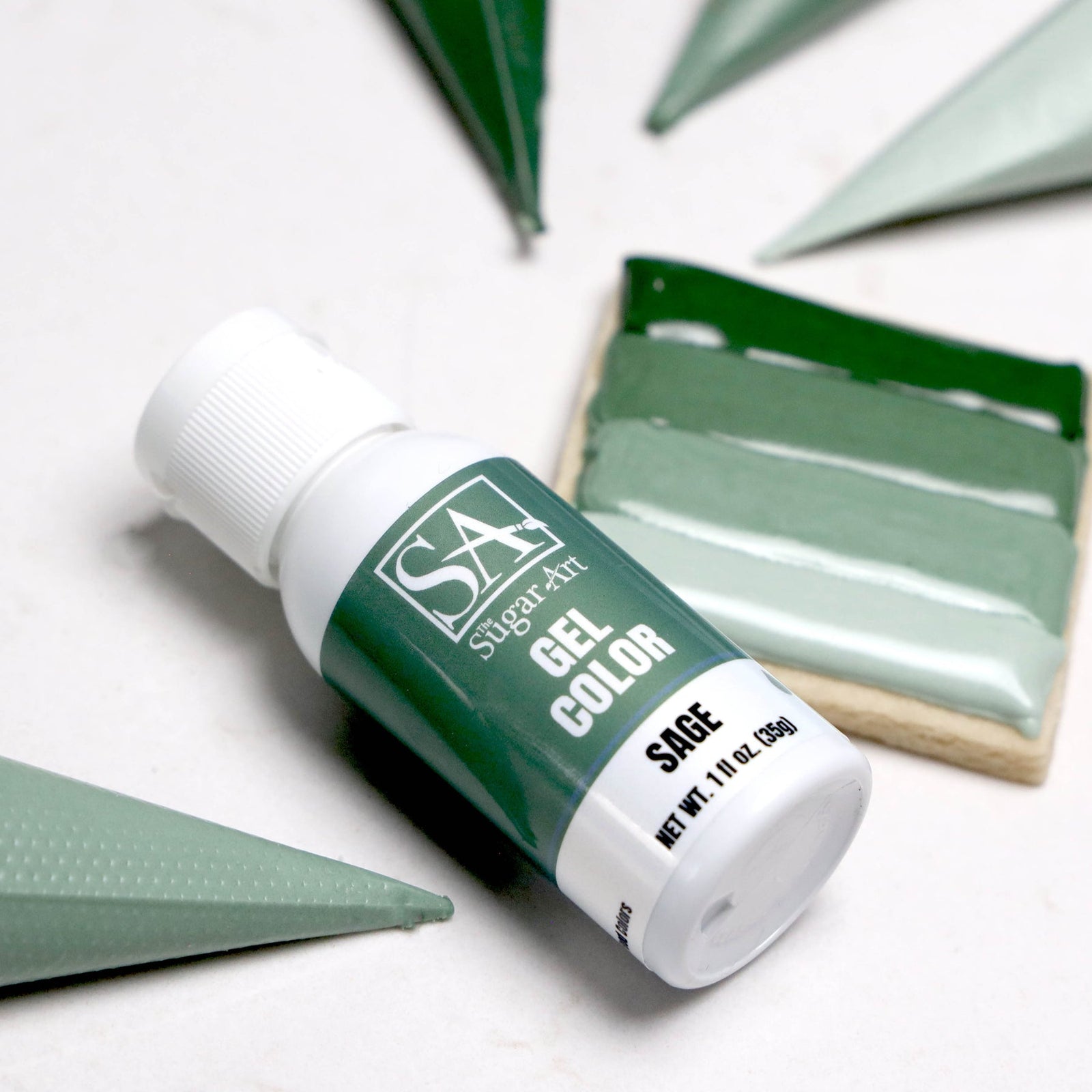 Gel Color Sage Sugar Art Gel Color