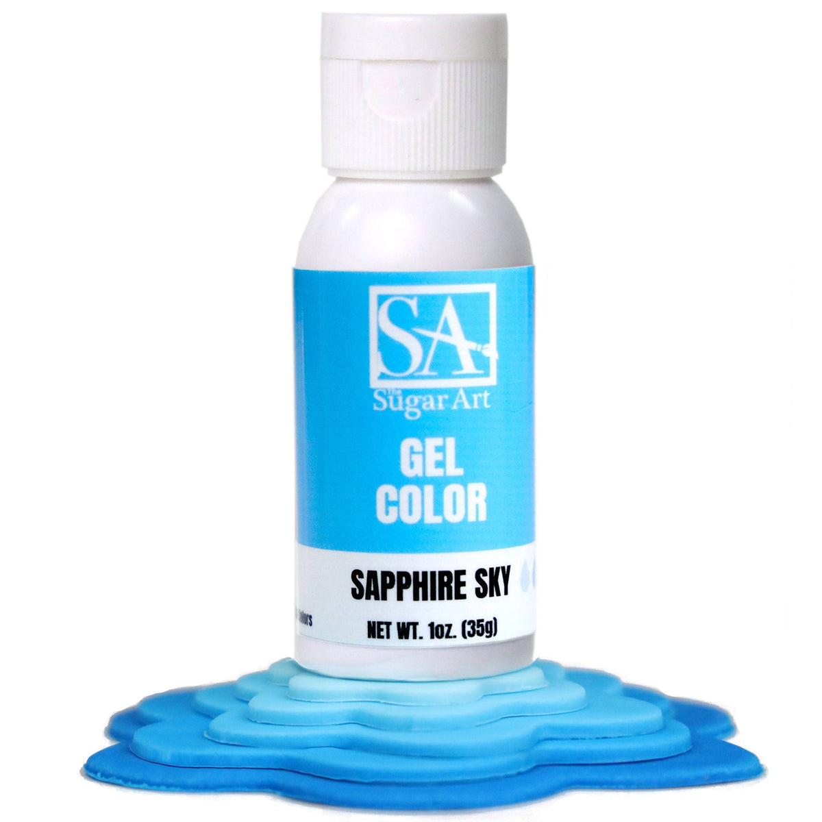 Gel Color Sapphire Sky Sugar Art Gel Color