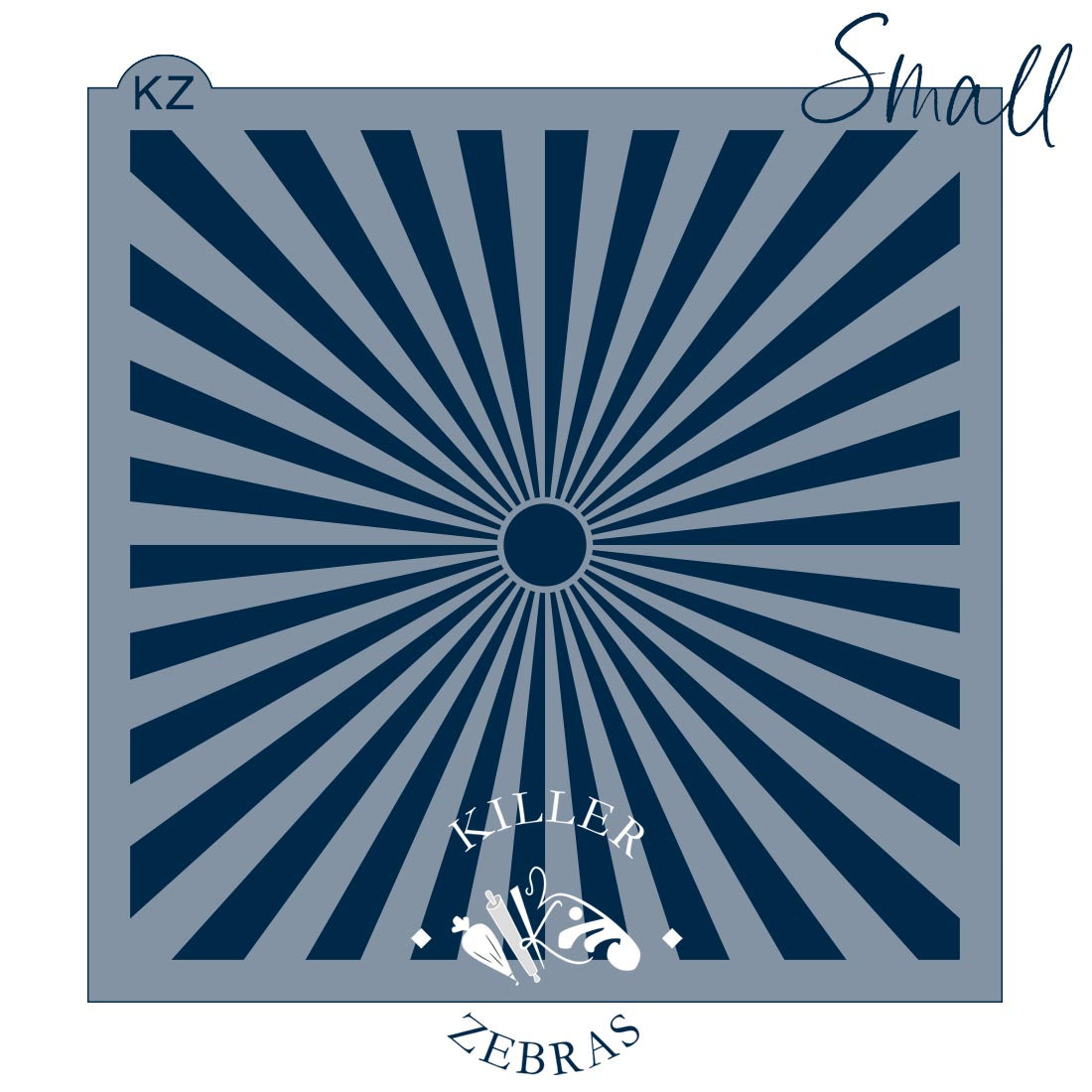 5.5 x 5.5 Stencil Sunburst Stencil