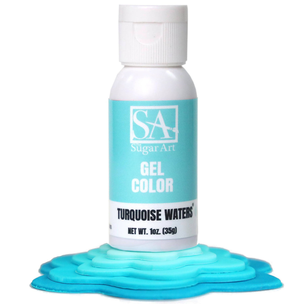 Gel Color Turquoise Waters Sugar Art Gel Color