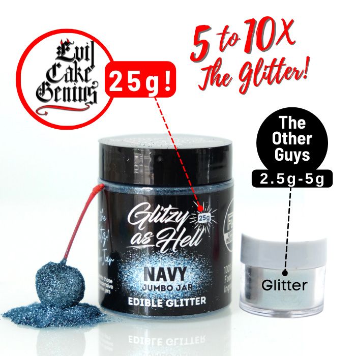 Glitzy as Hell Navy Glitzy as Hell Edible Glitter