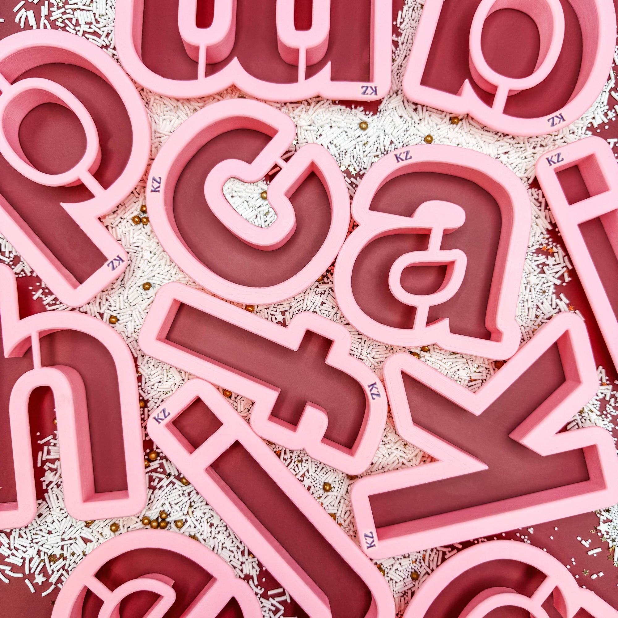 Cookie Cutters Helvetica Lowercase Alphabet Cutters