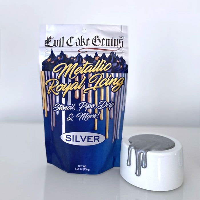 Metallic Royal Icing Silver Royal Icing Mix