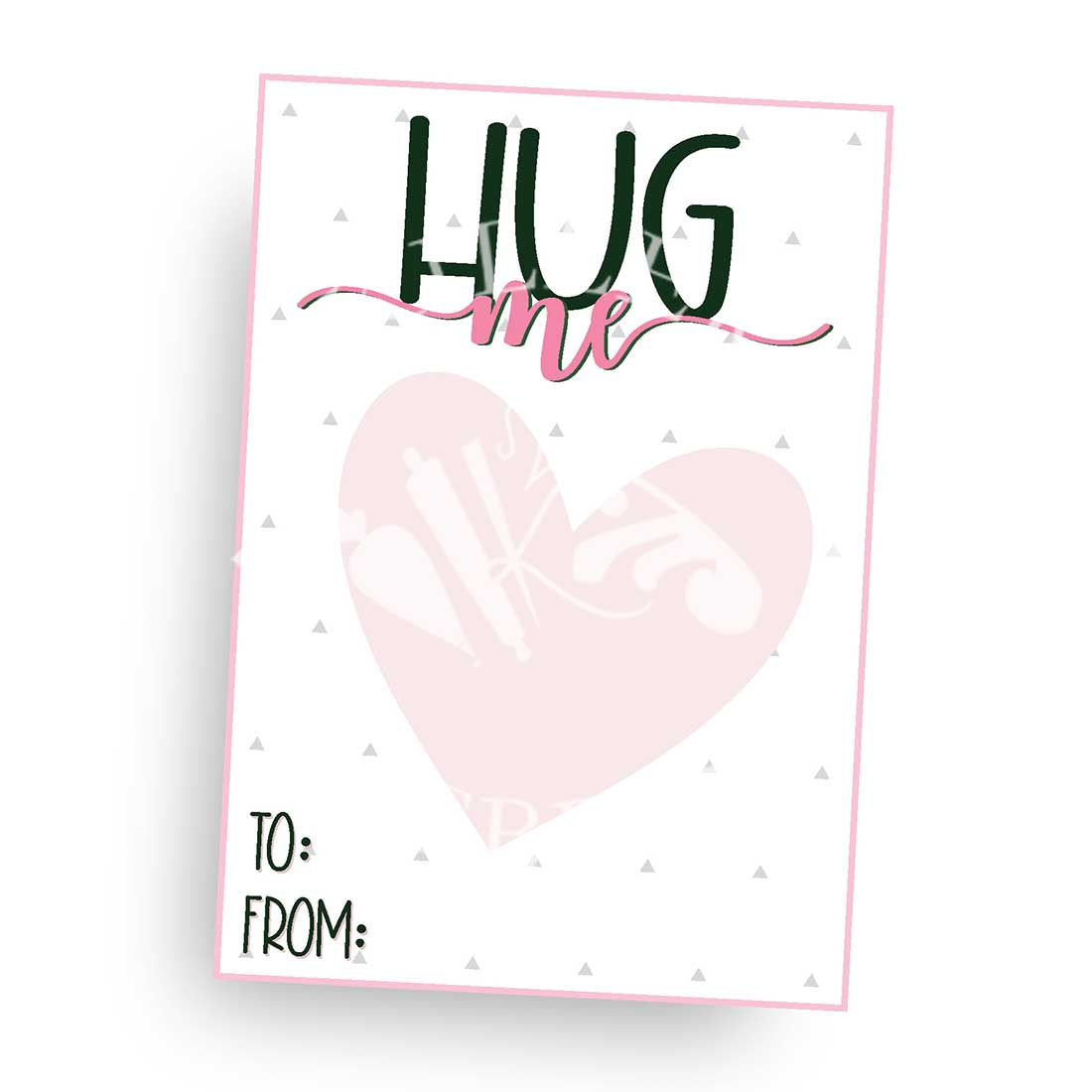 Digital Download Hug Me Printable Card - Digital Download