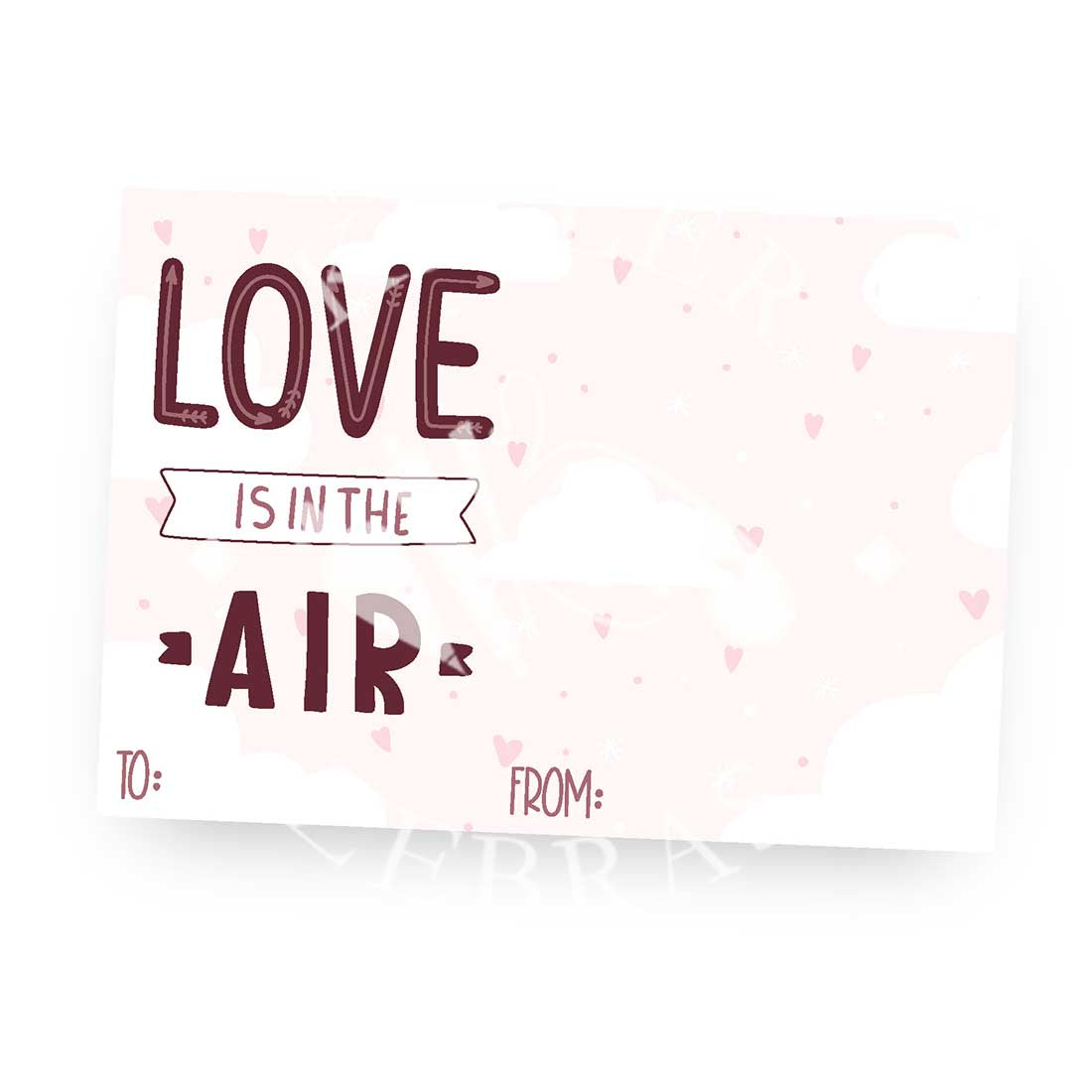 Digital Download Love is in the Air Printable Card - Digital Download