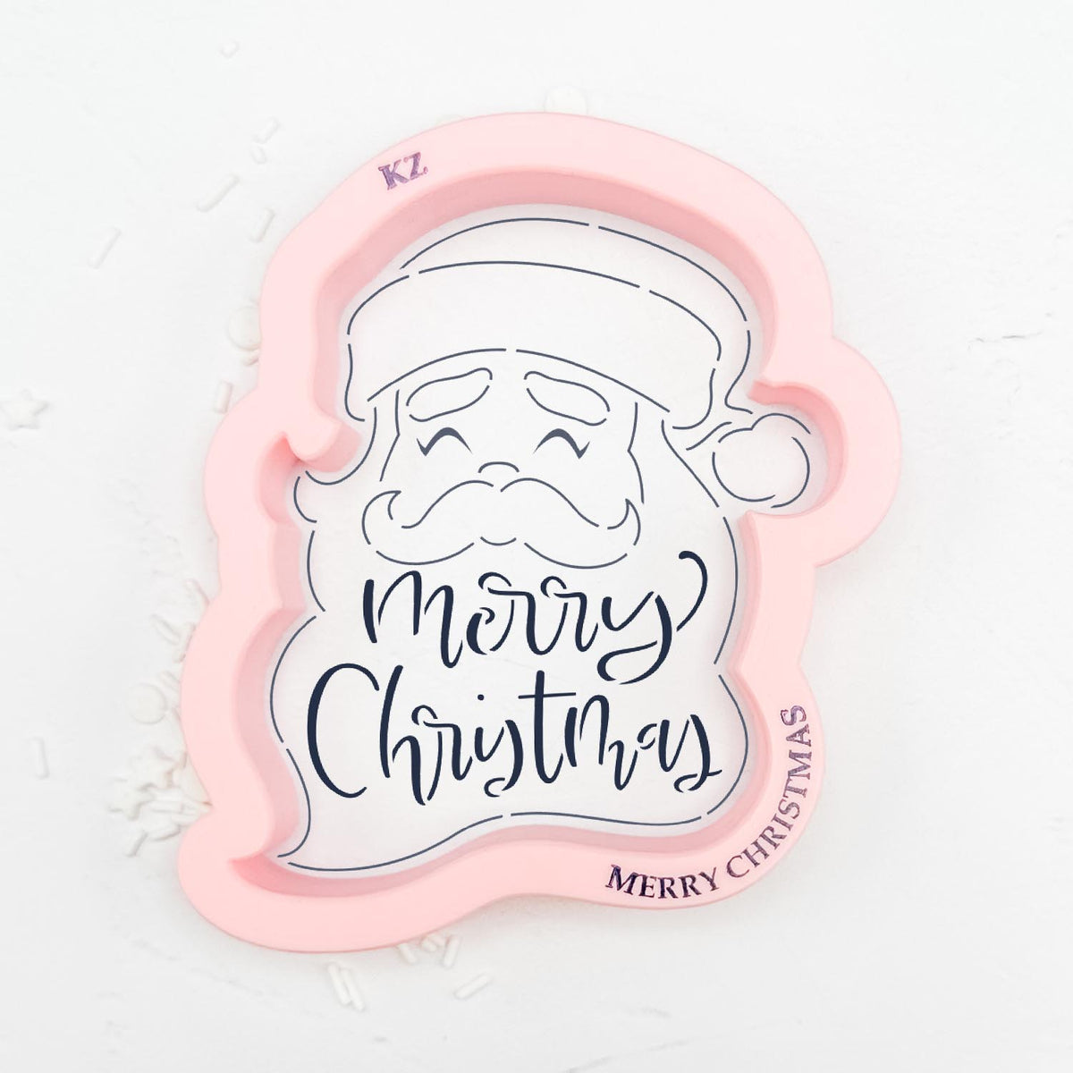 Cookie Cutters Merry Christmas Santa Hand Lettered