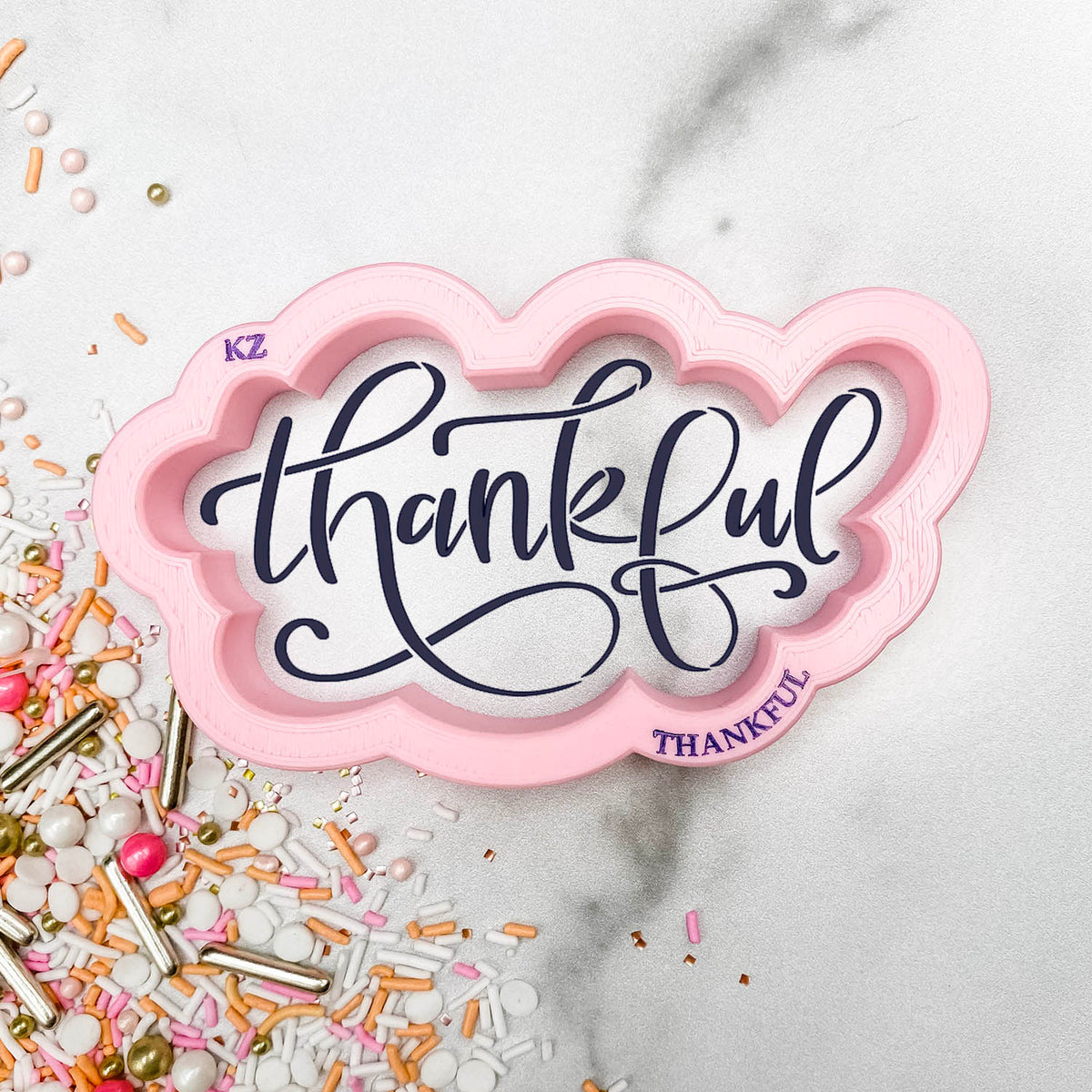 Cookie Cutters Thankful Hand Lettered