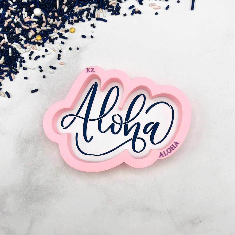 Cookie Cutters Aloha Hand Lettered