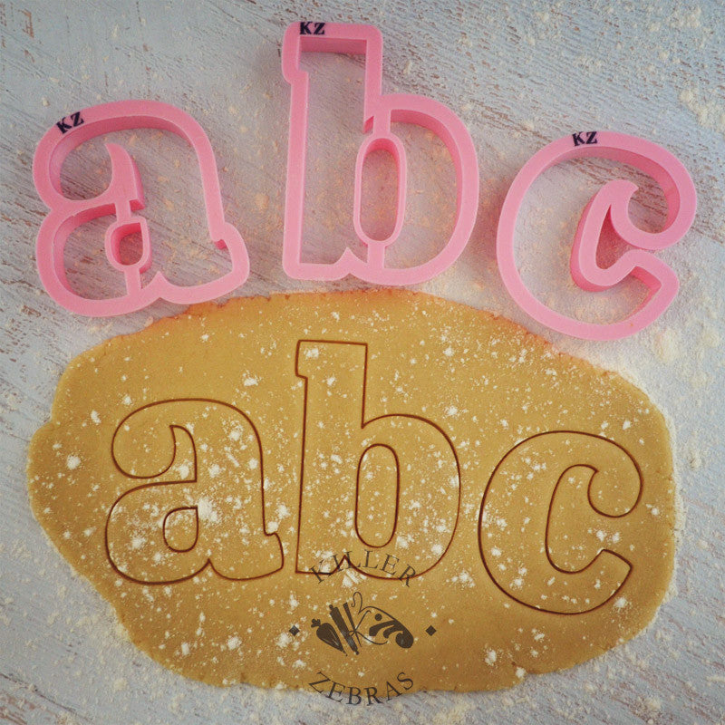 Cookie Cutters Lowercase Alphabet Cutters