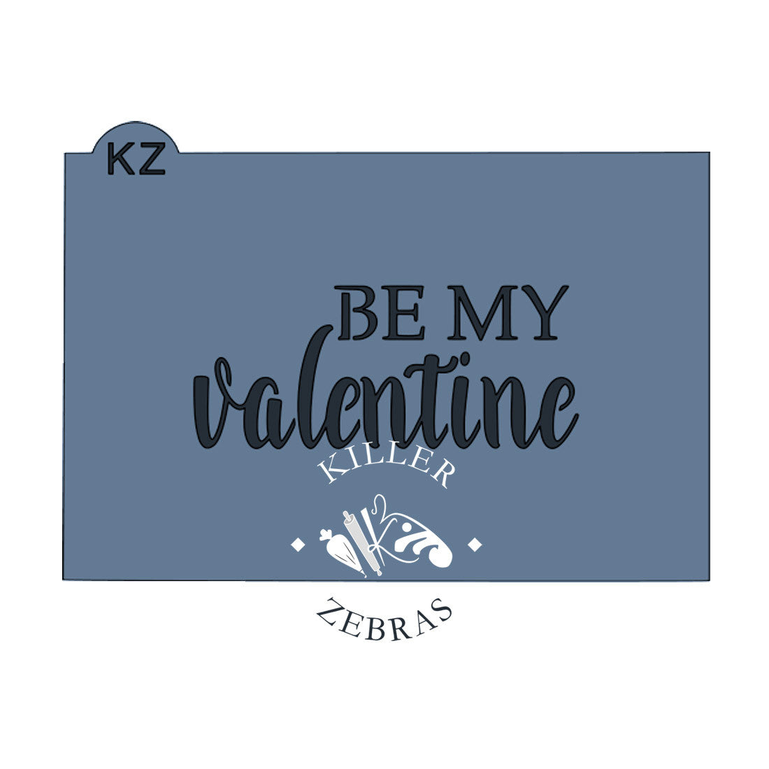 Typography Be My Valentine