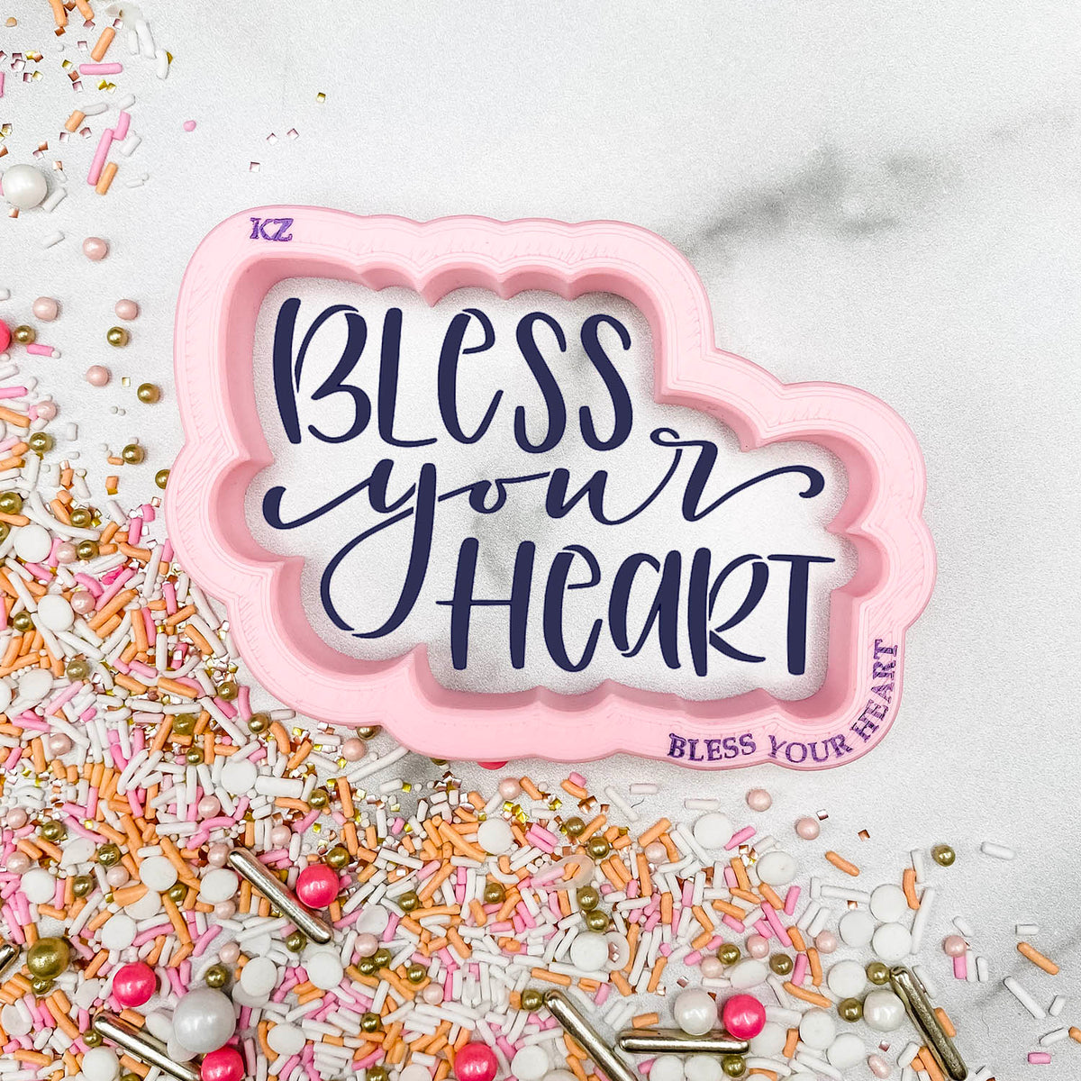 Cookie Cutters Bless Your Heart Hand Lettered