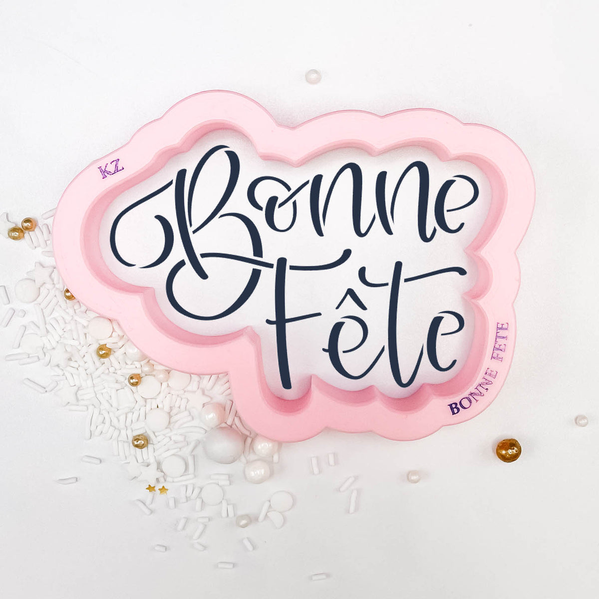 Cookie Cutters Bonne Fête Hand Lettered