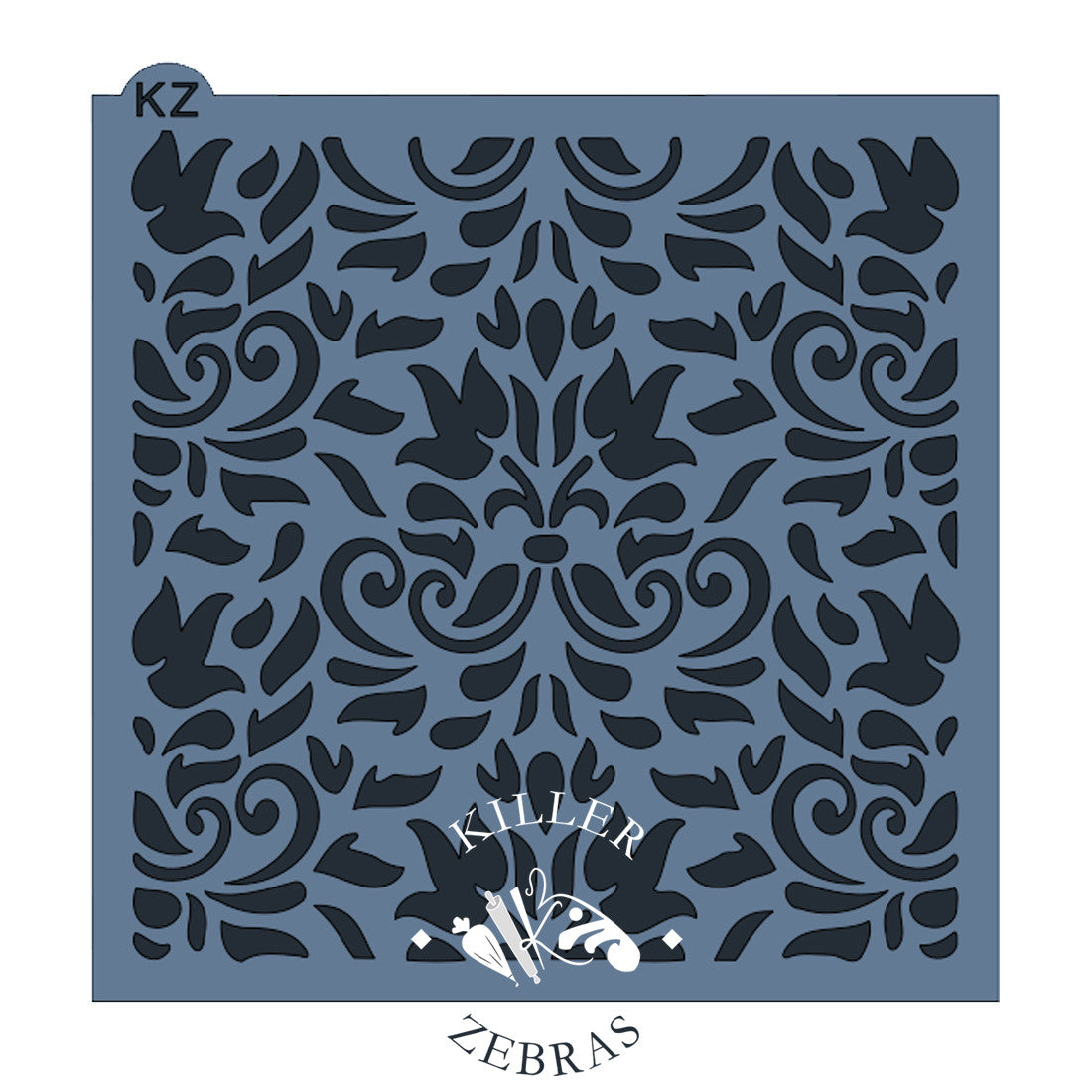 5.5 x 5.5 Stencil Brocade Stencil