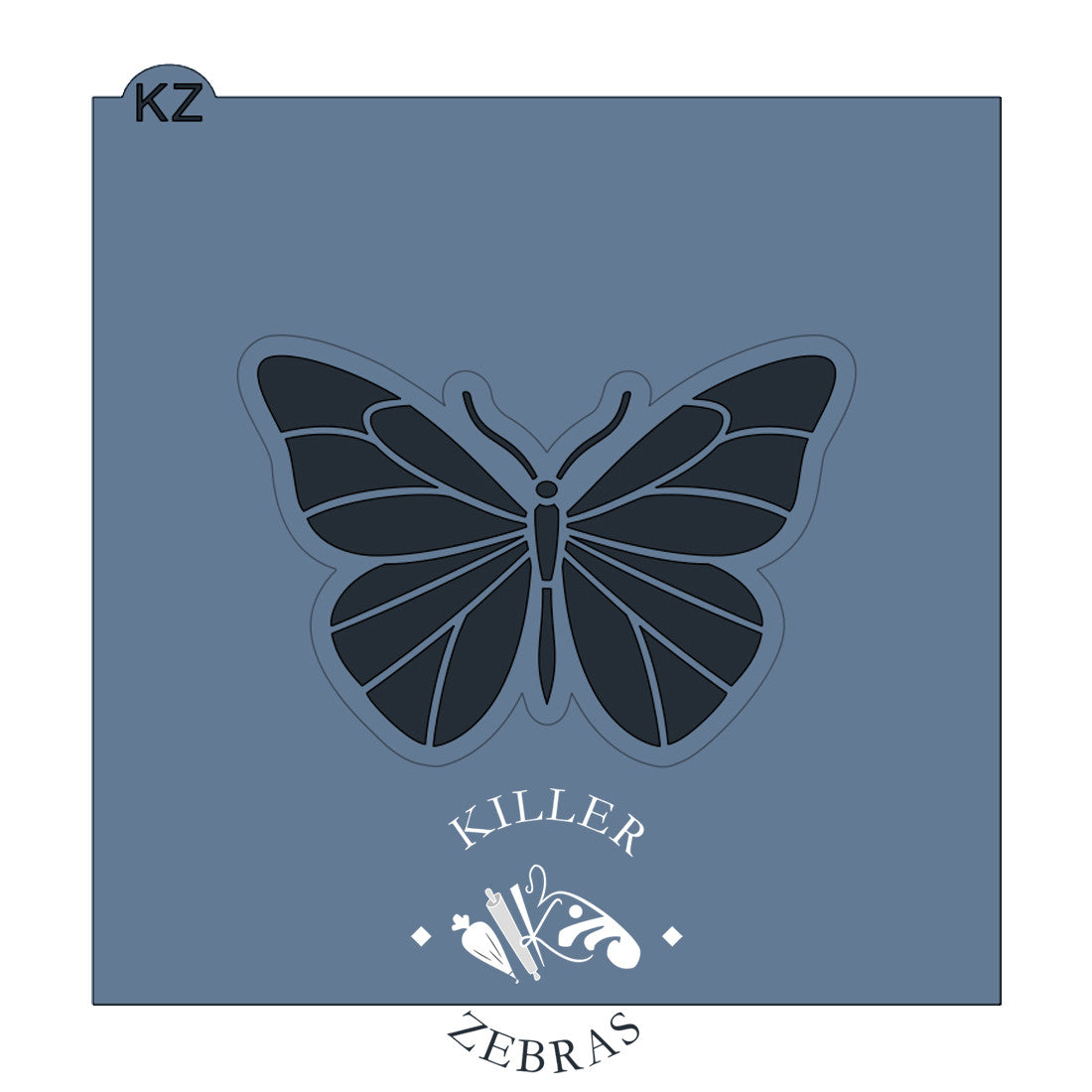 Cookie Cutters Butterfly Cutter/Stencil Standard Stencil Only