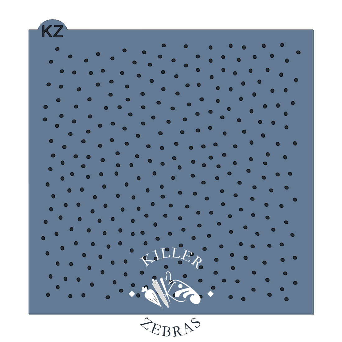 5.5 x 5.5 Stencil Confetti Polka Dots Stencil Small