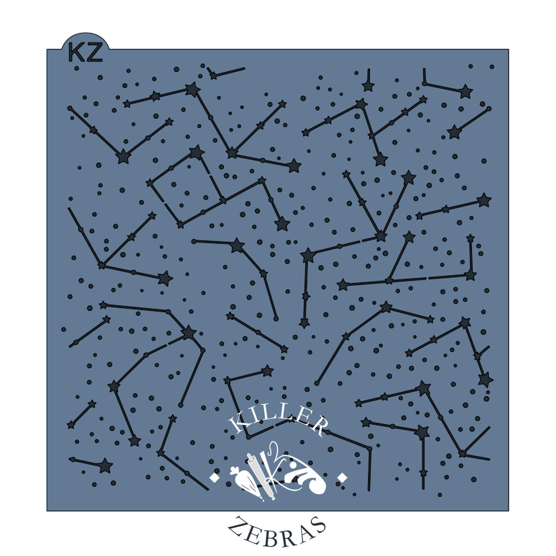 5.5 x 5.5 Stencil Constellations Stencil