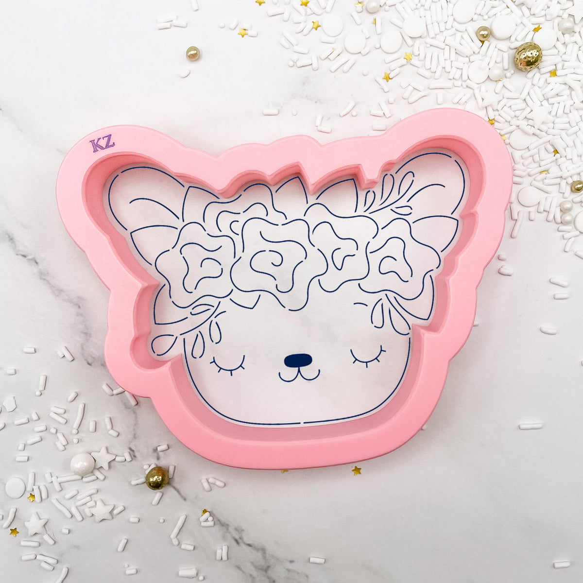 Cookie Cutters Floral Bunny Cutter/Stencil