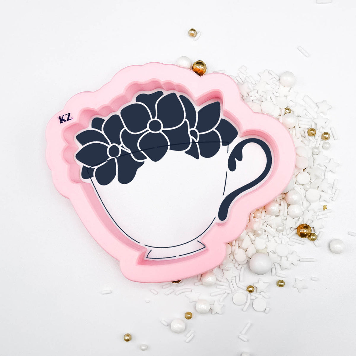 Cookie Cutters Floral Teacup Cutter/Stencil