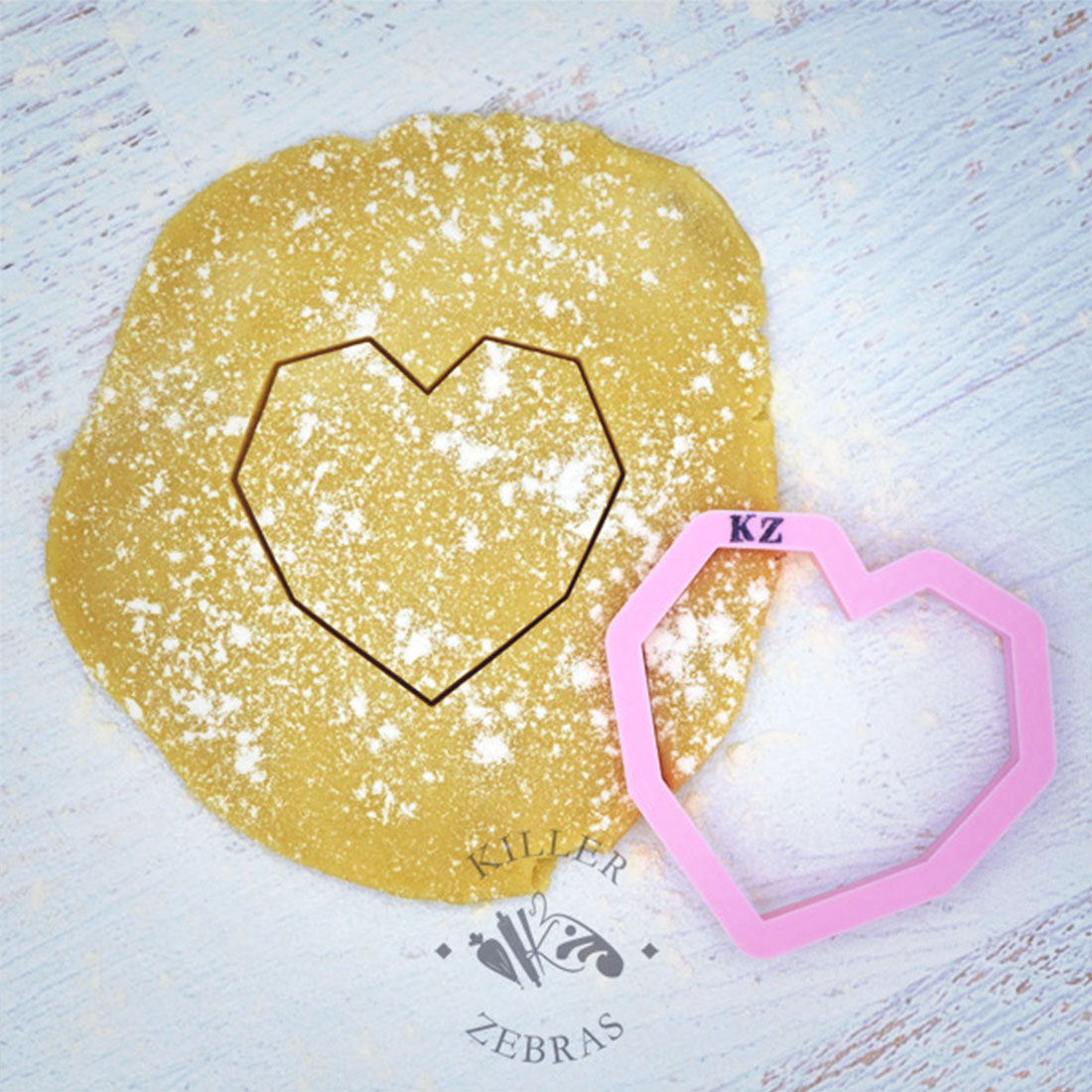 Cookie Cutters Geo Heart Cutter/Stencil