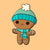 Cookie Cutters Gingerbread Boy Bundled Up Cutter/Stencil