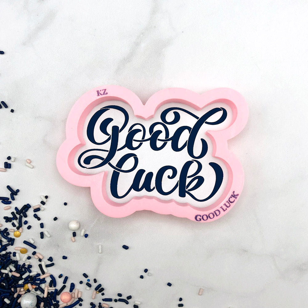 Cookie Cutters Good Luck Hand Lettered