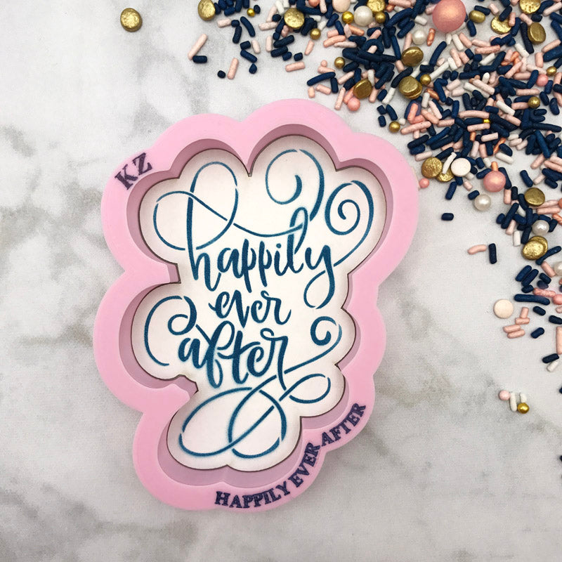 Cookie Cutters Happily Ever After Hand Lettered
