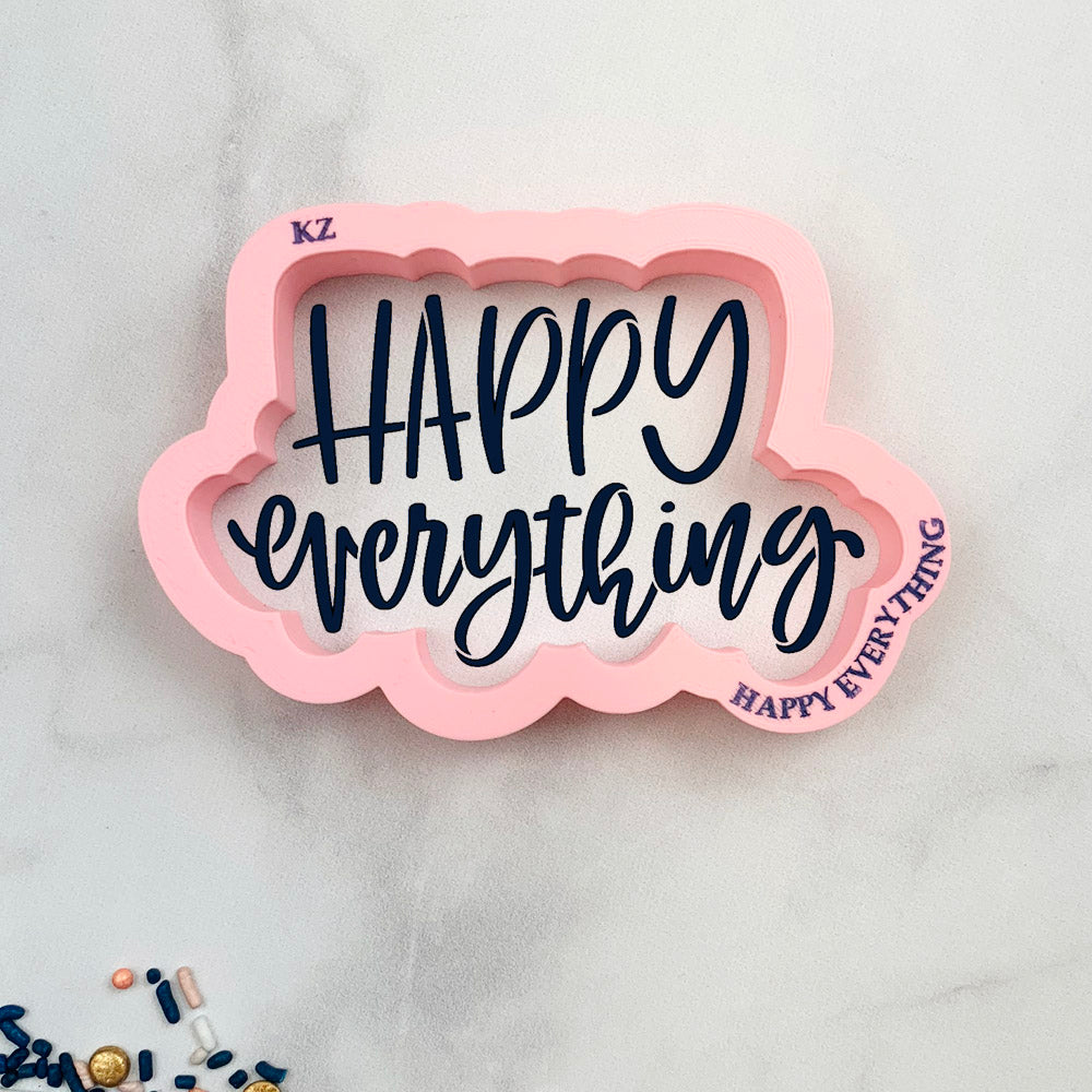 Cookie Cutters Happy Everything Hand Lettered