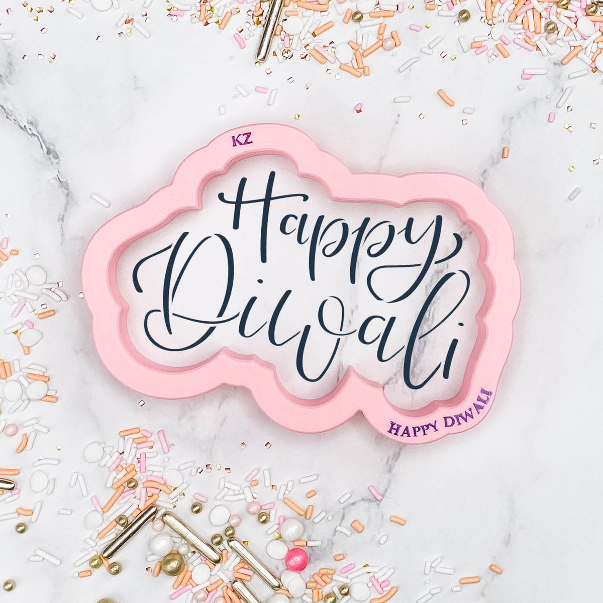 Cookie Cutters Happy Diwali Hand Lettered