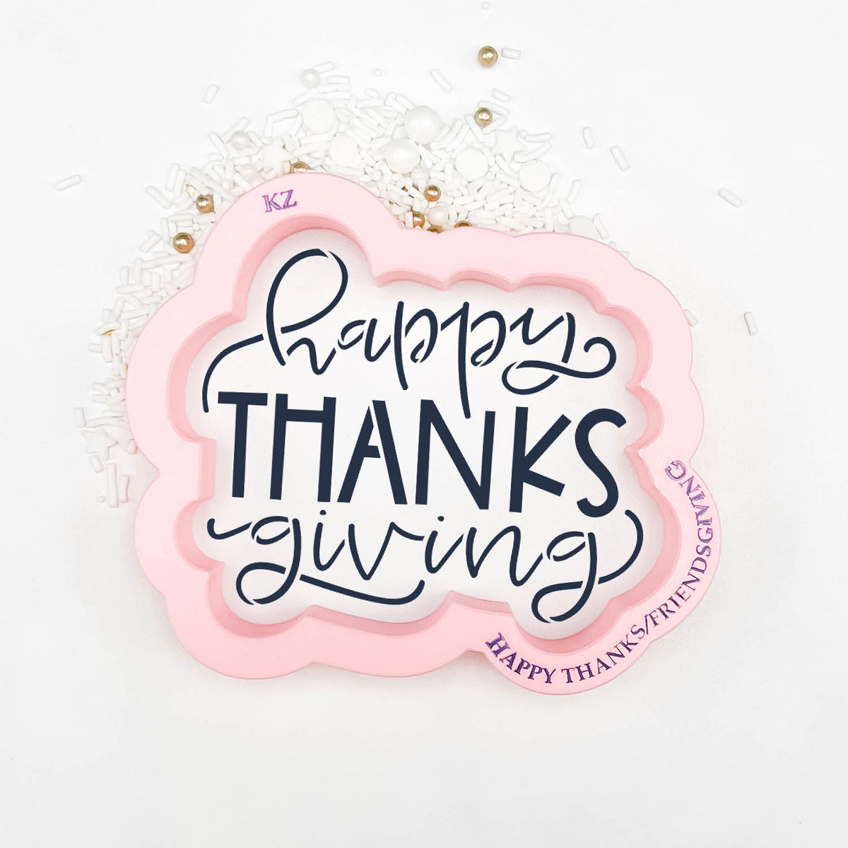 Cookie Cutters Happy Thanks/Friendsgiving Hand Lettered