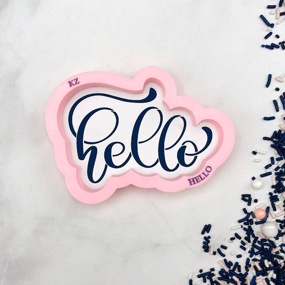 Cookie Cutters Hello Hand Lettered