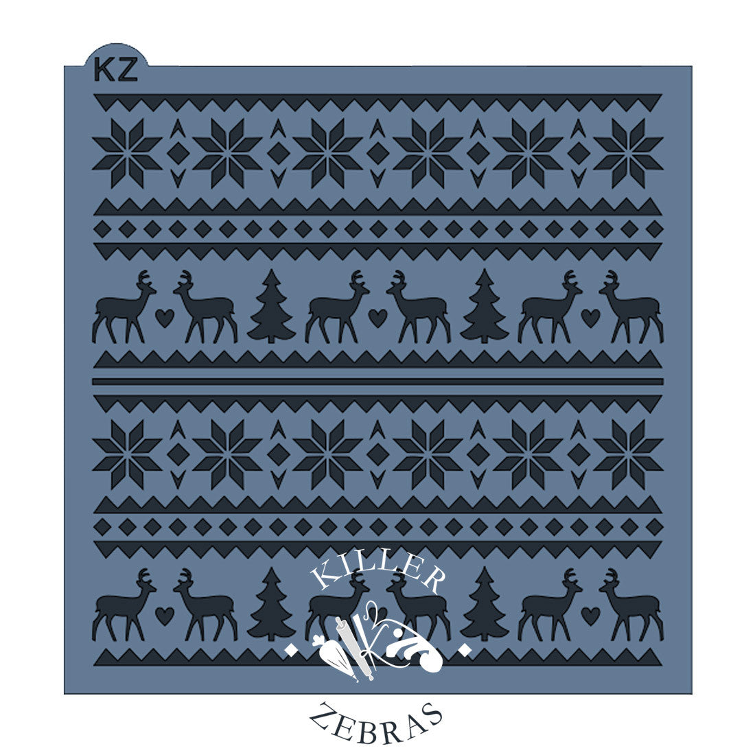 5.5 x 5.5 Stencil Holiday Sweater Stencil