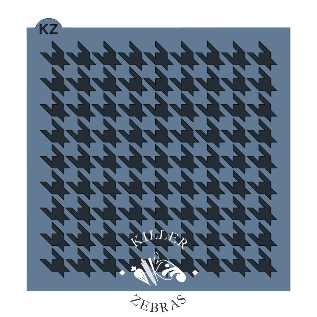 5.5 x 5.5 Stencil Houndstooth Stencil