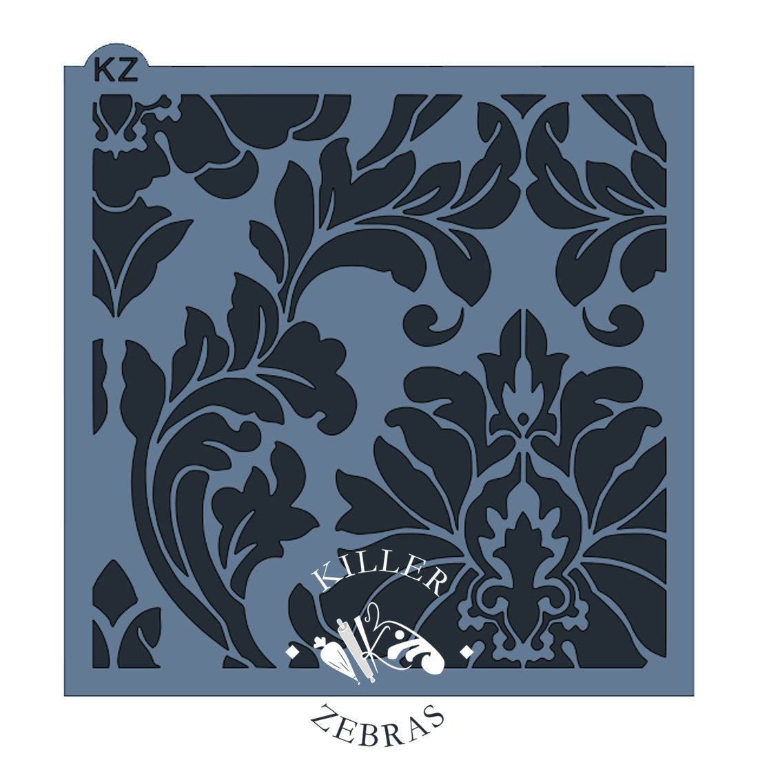 5.5 x 5.5 Stencil Large Damask Stencil