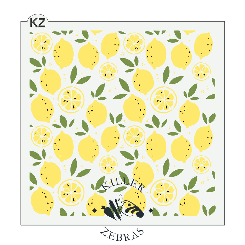 Lemon with Leaves Cutter - Killer Zebras